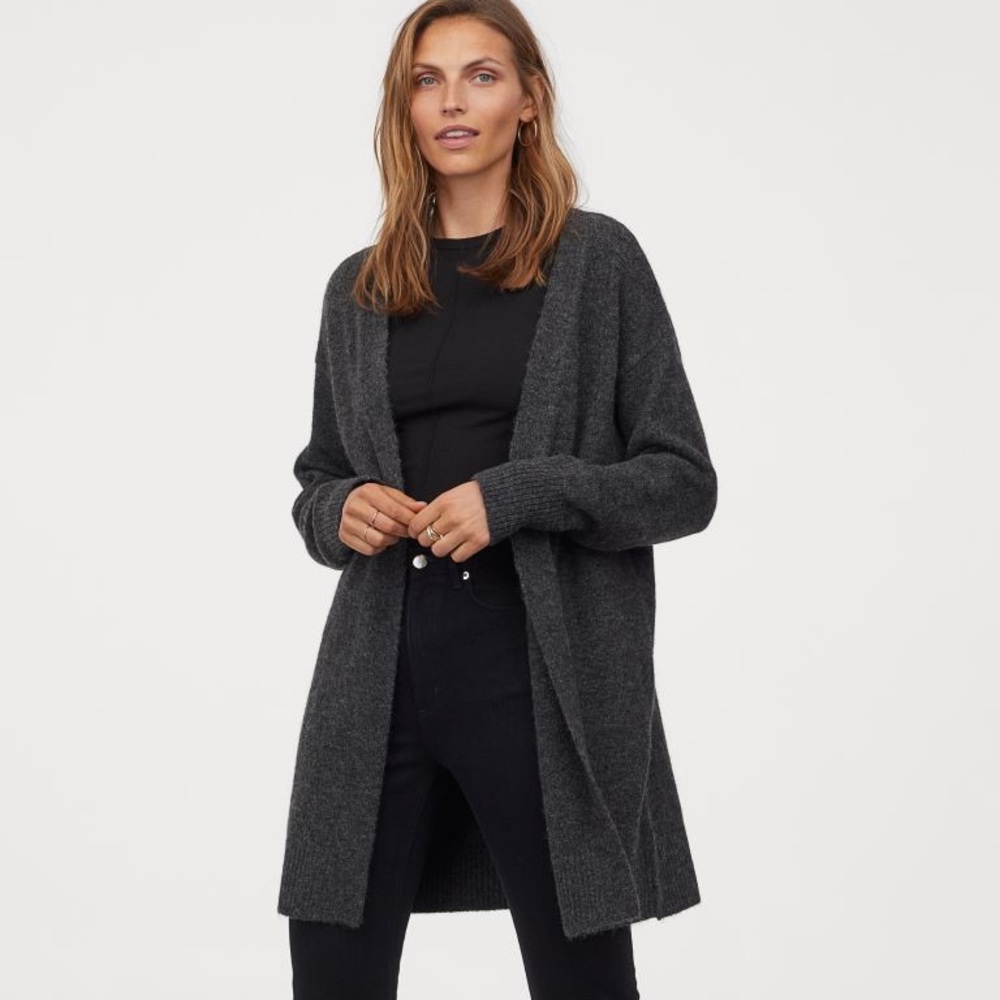 H&M Grey Long Cardigan